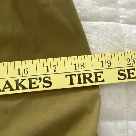 Foil Dress Womens 8 Green Maxi 1/2 Zip Lagenlook Minimalist Bohemian - Picture 9 of 11